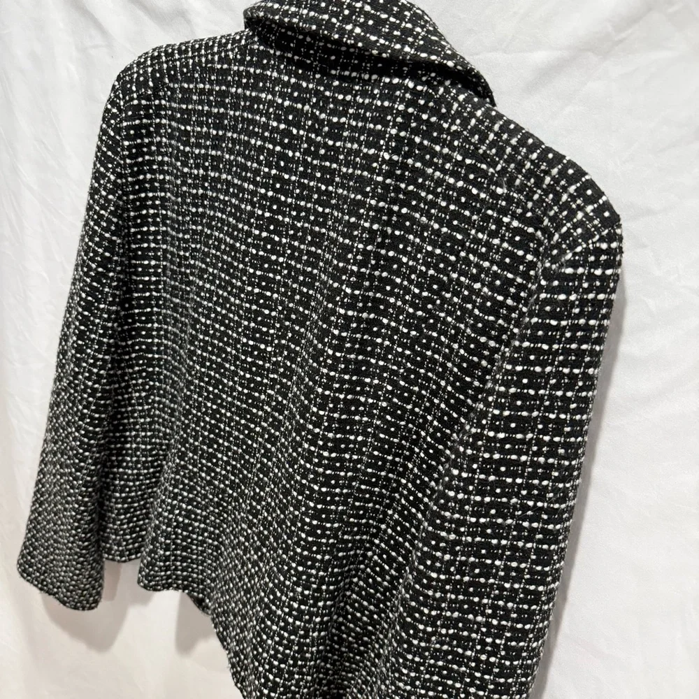 Tweed Boucle‎ Blazer Business Office Career Workwear 14 Jacket Ann Taylor Formal